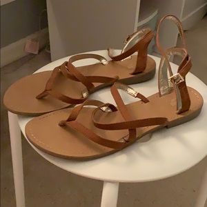 Brown strap sandals